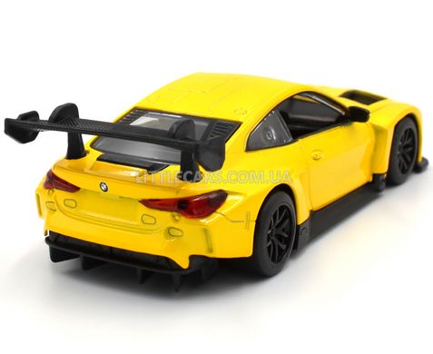 Модель машины BMW M4 GT3 Автопром 4377 1:44 желтая 4377Y фото