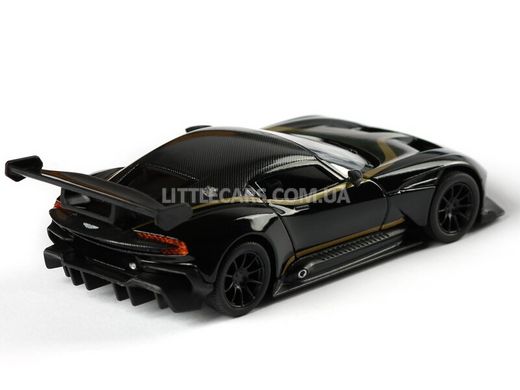 Іграшкова металева машинка Kinsmart Aston Martin Vulcan чорний з наклейкою KT5407WFBL фото
