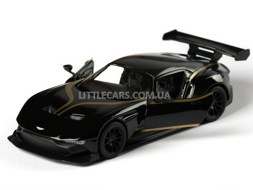 Іграшкова металева машинка Kinsmart Aston Martin Vulcan чорний з наклейкою KT5407WFBL фото
