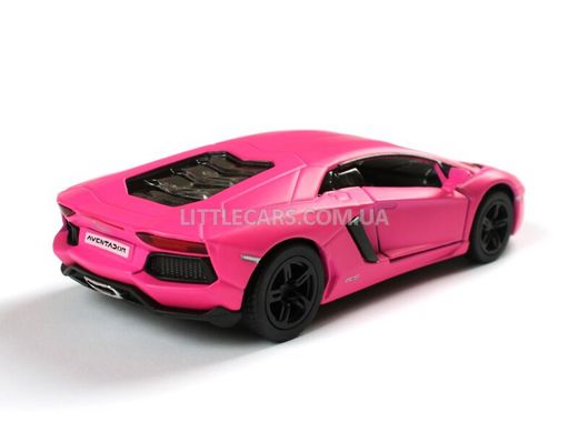 Іграшкова металева машинка Kinsmart Lamborghini Aventador LP700-4 рожевий матовий KT5370WP фото
