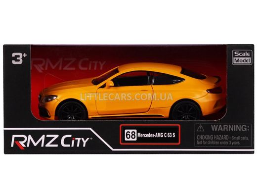 Іграшкова металева машинка RMZ City Mercedes C 63 S AMG (C205) жовтий матовий 554987MEY фото