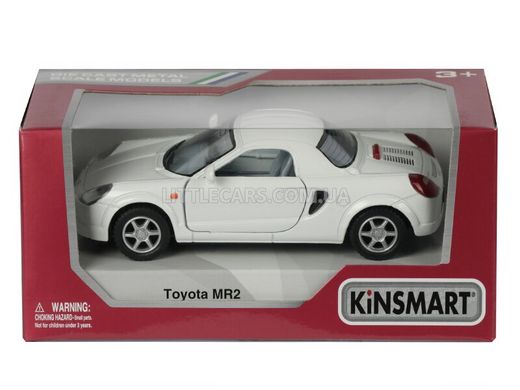 Іграшкова металева машинка Kinsmart Toyota MR2 біла KT5026WW фото