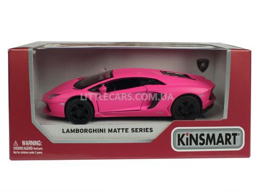 Моделька машины Kinsmart Lamborghini Aventador LP700-4 розовый матовый KT5370WP фото