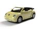 Іграшкова металева машинка Kinsmart Volkswagen New Beetle Convertible 2003 світло-жовтий KT5073WWY фото 1