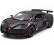 Іграшкова металева машинка Bugatti Divo 1:32 Автосвіт AP-1998 чорний напівматовий AP-1998BL фото 1