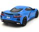 Металева машинка Chevrolet Corvette 2021 1:36 Kinsmart KT5432W синій Kt5432WB фото 4