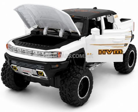 Іграшкова модель машини GMC Hummer EV Pickup (SUT) 1:26 Автопром AP7738 білий AP7738W фото