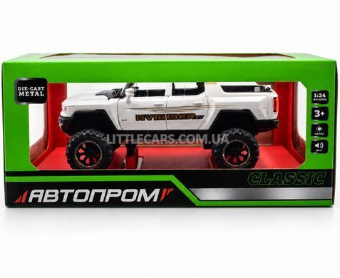Іграшкова модель машини GMC Hummer EV Pickup (SUT) 1:26 Автопром AP7738 білий AP7738W фото