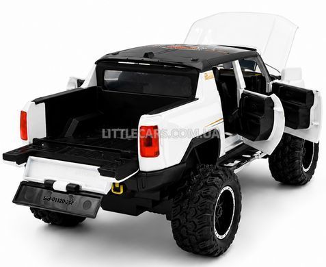 Іграшкова модель машини GMC Hummer EV Pickup (SUT) 1:26 Автопром AP7738 білий AP7738W фото