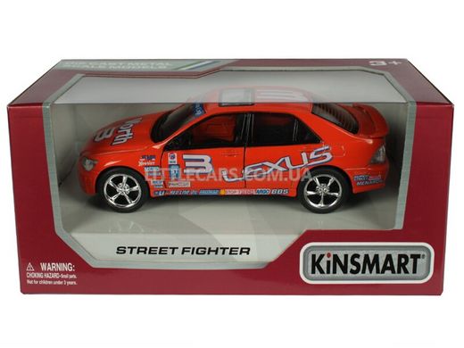Іграшкова металева машинка Kinsmart Lexus IS300 Street Fighter KT5072WO фото