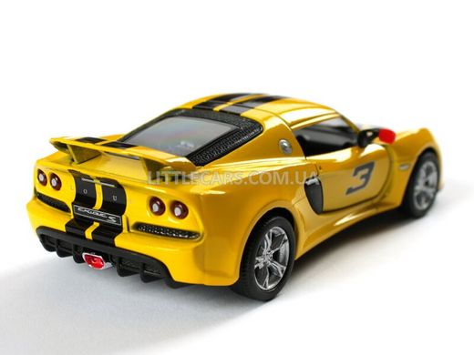 Іграшкова металева машинка Kinsmart Lotus Exige S 2012 жовтий з наклейкою KT5361WFY фото
