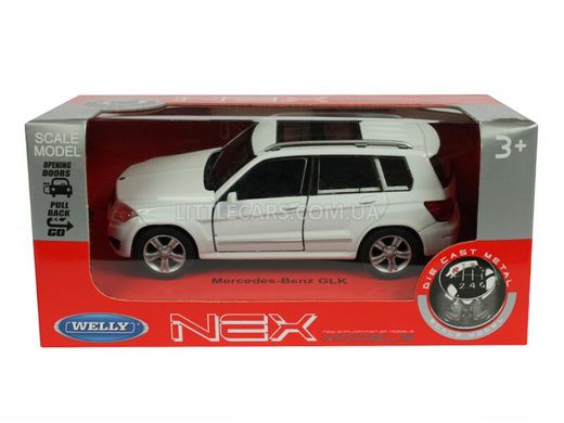Іграшкова металева машинка Welly Mercedes-Benz GLK білий 43684CWW фото