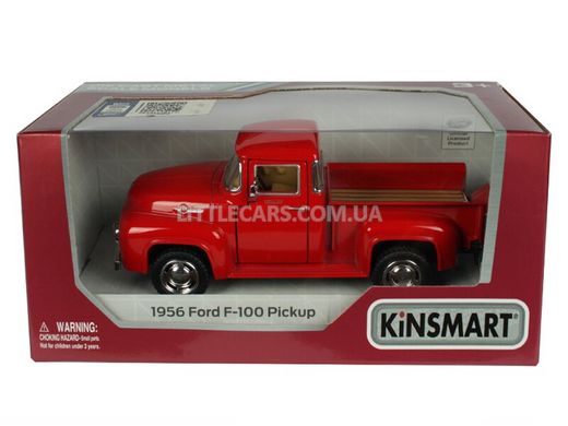 Іграшкова металева машинка Kinsmart Ford F-100 Pick-UP 1956 червоний KT5385WR фото