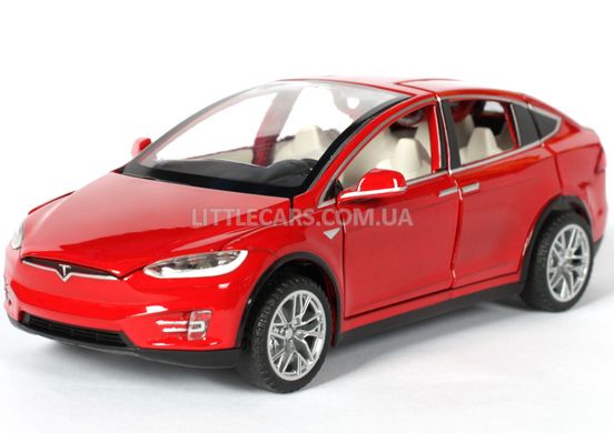 Металлическая модель машины Автопром 6603 Tesla Model X 90D 1:32 красная 6603R фото