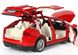 Металлическая модель машины Автопром 6603 Tesla Model X 90D 1:32 красная 6603R фото 3