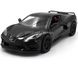 Металева машинка Chevrolet Corvette 2021 1:36 Kinsmart KT5432W чорний Kt5432WBL фото 1