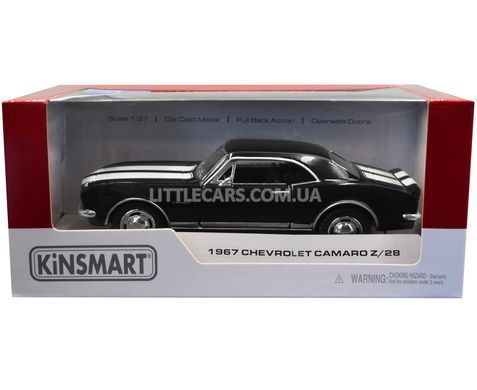 Іграшкова металева машинка Kinsmart Chevrolet Camaro Z/28 1967 чорний KT5341WBL фото
