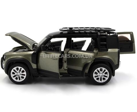 Іграшкова металева машинка Land Rover Defender 110 Автопром 68416 1:30 хакі 68416BR фото