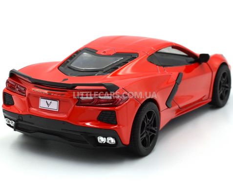 Металева машинка Chevrolet Corvette 2021 1:36 Kinsmart KT5432W червоний Kt5432WR фото