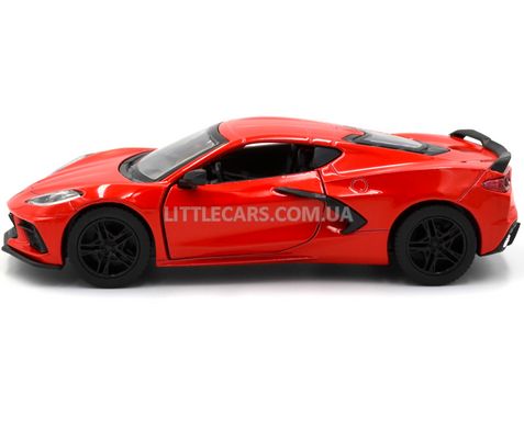 Металлическая машинка Chevrolet Corvette 2021 1:36 Kinsmart KT5432W красный Kt5432WR фото