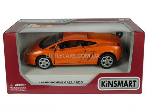 Моделька машины Kinsmart Lamborghini Gallardo оранжевая KT5098WO фото