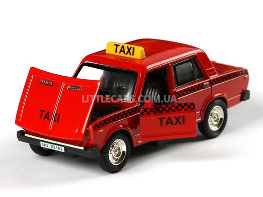 Іграшкова металева машинка Автосвіт ВАЗ 2107 Taxi червоний AS2097R фото