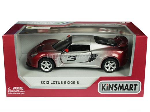 Іграшкова металева машинка Kinsmart Lotus Exige S 2012 червоно-сірий KT5361WGR фото