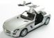 Іграшкова металева машинка Kinsmart Mercedes-Benz SLS AMG сірий KT5349WG фото 2