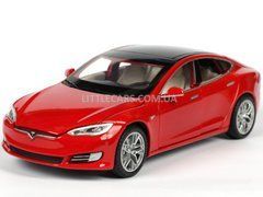 Іграшкова металева машинка Tesla Model S 2016 100D 1:32 Автосвіт AP-1823 червона AP-1823R фото