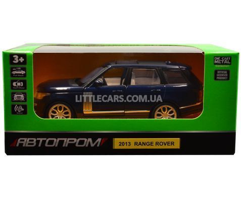 Модель машини Land Rover Range Rover Автопром 68357 1:33 синій 68357B фото
