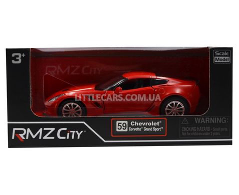 Іграшкова металева машинка RMZ City 554039 Chevrolet Corvette Grand Sport 1:37 червоний матовий 554039MBR фото