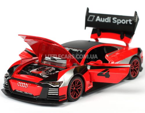Іграшкова металева машинка Автопром Audi E-tron Vision Gran Turismo 1:32 червона 7585R фото