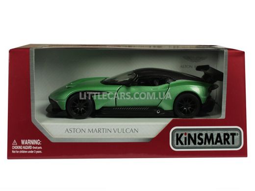 Іграшкова металева машинка Kinsmart Aston Martin Vulcan зелений KT5407WGN фото