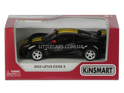 Іграшкова металева машинка Kinsmart Lotus Exige S 2012 чорний з наклейкою KT5361WFBL фото