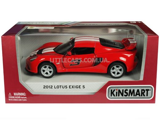 Іграшкова металева машинка Kinsmart Lotus Exige S 2012 червоний з наклейкою KT5361WFR фото