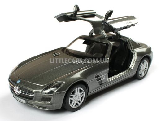 Іграшкова металева машинка Kinsmart Mercedes-Benz SLS AMG темно-сірий KT5349WDG фото