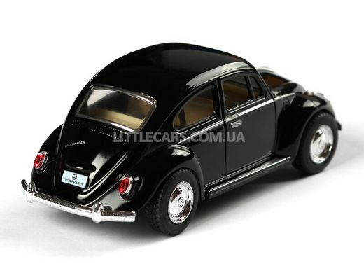 Іграшкова металева машинка Kinsmart Volkswagen Beetle Classical 1967 чорний KT5057WBL фото