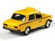 Іграшкова металева машинка Автосвіт ВАЗ 2107 Taxi жовтий AS2097Y фото 3