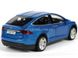 Моделька машины Tesla Model X 90D Автопром 6603 1:32 синяя 6603B фото 4