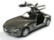 Іграшкова металева машинка Kinsmart Mercedes-Benz SLS AMG темно-сірий KT5349WDG фото 2