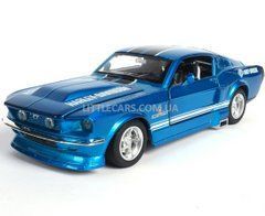Іграшкова металева машинка Ford Mustang Shelby GT500 Harley Davidson 1:32 АвтоСвіт AP-1796 синій AP-1796B фото