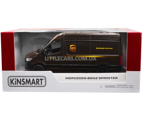 Іграшкова металева машинка Mercedes-Benz Sprinter UPS Kinsmart 1:48 KT5430W коричневий Kt5430W фото