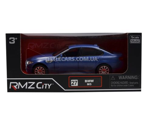 Іграшкова металева машинка RMZ City 554004 BMW M5 1:39 синій матовий 554004MB фото