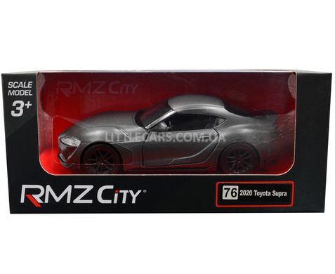 Іграшкова металева машинка Toyota Supra 2020 1:39 RMZ City 554053 сіра матова 554053MG фото