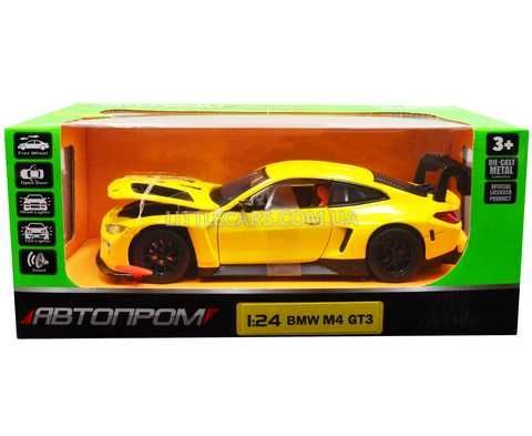 Купити Іграшкова металева машинка BMW M4 GT3 Автопром 68277A 1:24