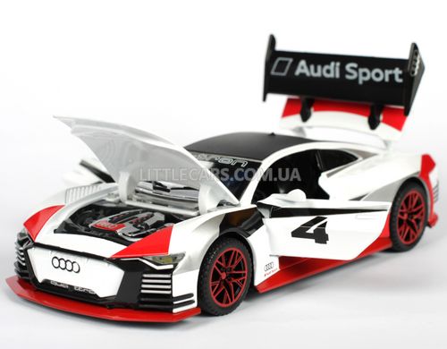 Іграшкова металева машинка Автопром Audi E-tron Vision Gran Turismo 1:32 біла 7585W фото