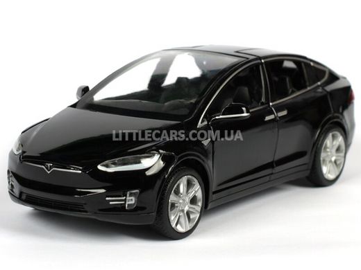 Моделька машины Tesla Model X 90D Автопром 6603 1:32 черная 6603BL фото