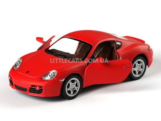 Іграшкова металева машинка Kinsmart Porsche Cayman S червоний матовий KT5371WR фото