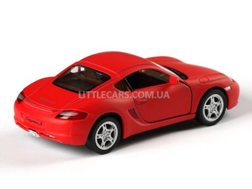 Іграшкова металева машинка Kinsmart Porsche Cayman S червоний матовий KT5371WR фото