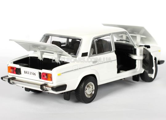 Металлическая модель машины Автопром ВАЗ 2106 1:22 белый 2106W фото